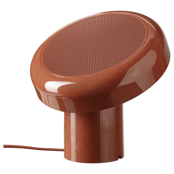 BLOMPRAKT Leuchte m Bluetooth-Lautsprecher, rot
