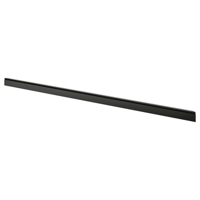 BODBYN Küchensockel aus schwarzen Faserplatten, schlankes rechteckiges Design.
