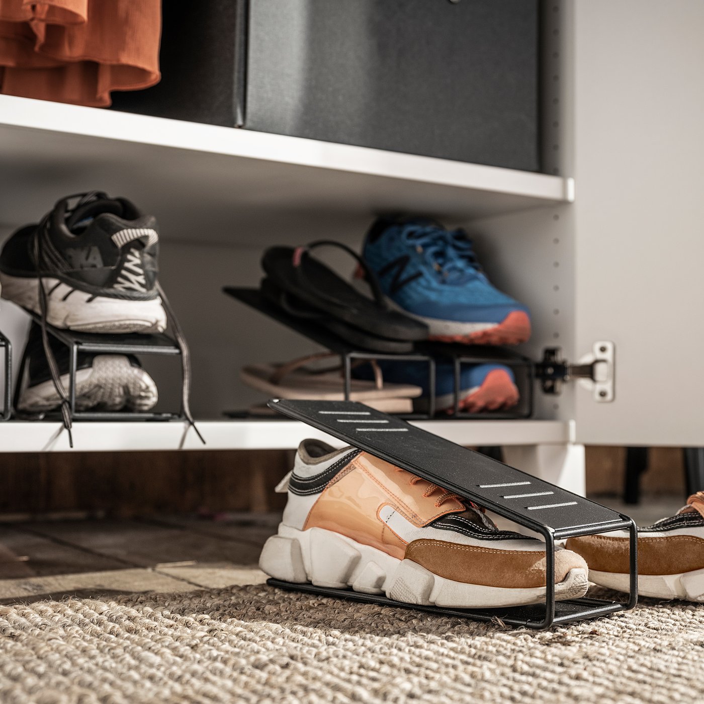 BÖRDIG Schuhaufbewahrung, Metall schwarz, 11x16x26 cm - IKEA Österreich