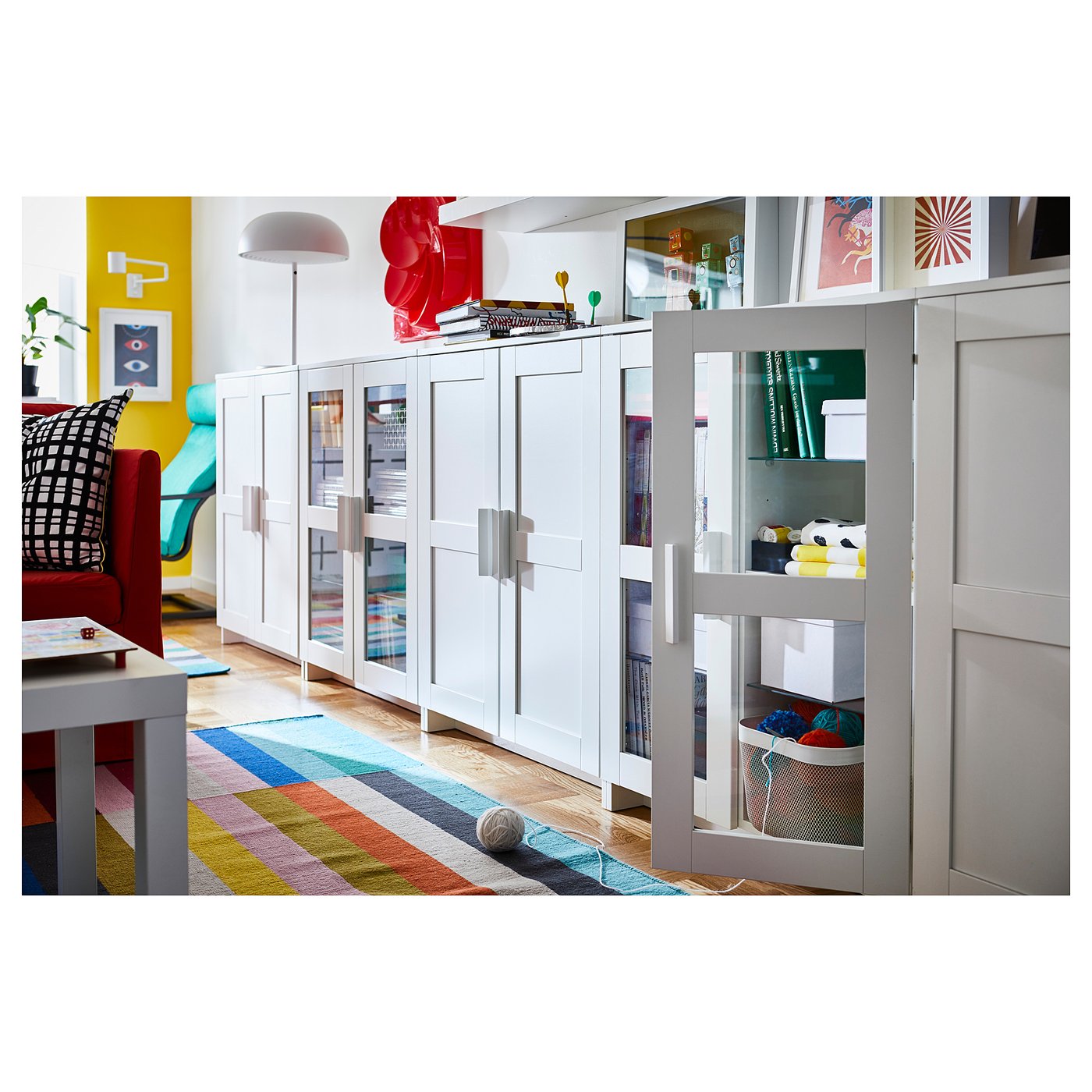 Brimnes Schrank Mit Turen Glas Weiss Ikea Osterreich