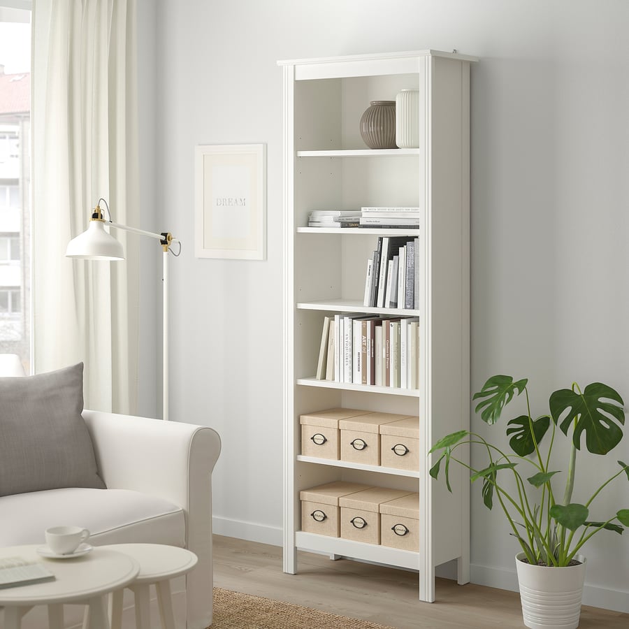 BRUSALI Bücherregal, weiß, 67x190 cm IKEA Österreich