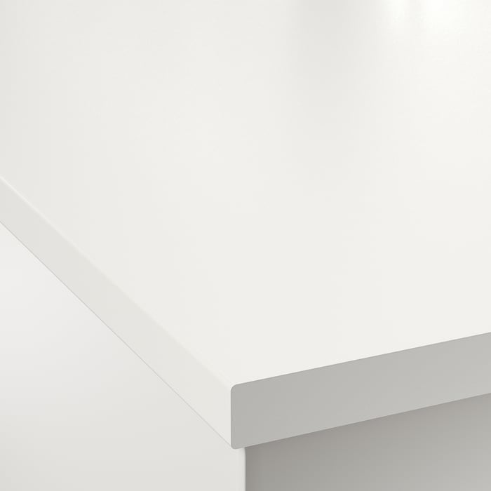 DEJE Maßarbeitsplatte, weiß, Laminat. Alle Information zum Produkt