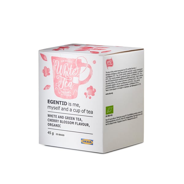 Egentid Weisser Tee Kirschblute Utz Zertifiziert Biologisch Ikea Osterreich