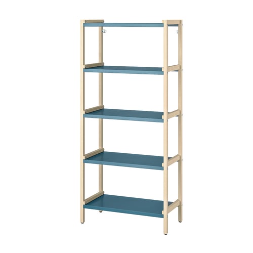 EKENABBEN Regalelement - Espe/blau 70x34x154 cm