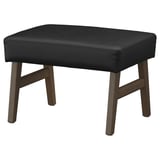 EKENÄSET Hocker, Nussbaumnachbildung/Grann/Bomstad schwarz
