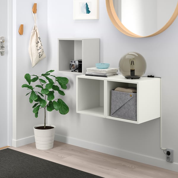 EKET Schrankkombination für Wandmontage hellgrau, weiß IKEA