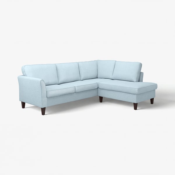 EKHOLMA Ecksofa 4-sitzig ohne Abschluss, Kilanda blassblau