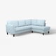 EKHOLMA Ecksofa 4-sitzig ohne Abschluss, Kilanda blassblau