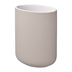 EKOLN blassrosa Zahnbürstenhalter, modernes glattes Design, Steinzeugmaterial.