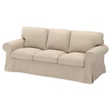 EKTORP Bezug 3er-Sofa, Naggen beige