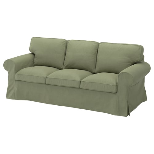 EKTORP Bezug 3er-Sofa, Naggen graugrün