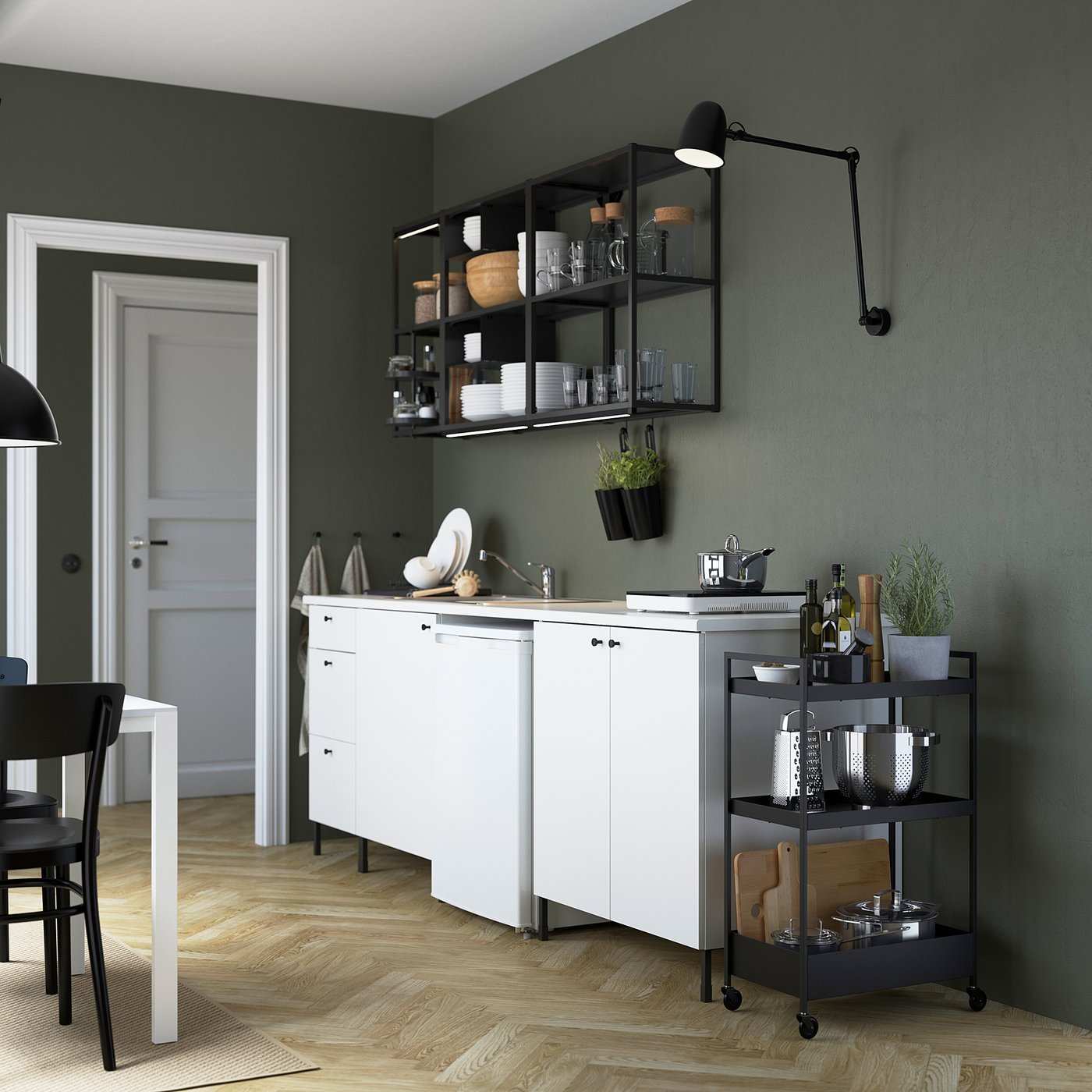 ENHET Küche - anthrazit/weiß - IKEA Österreich