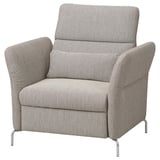 Fammerp Relaxsessel, grauer Tweed, Komfort-Design mit verstellbarer Rückenlehne und Armlehnen.
