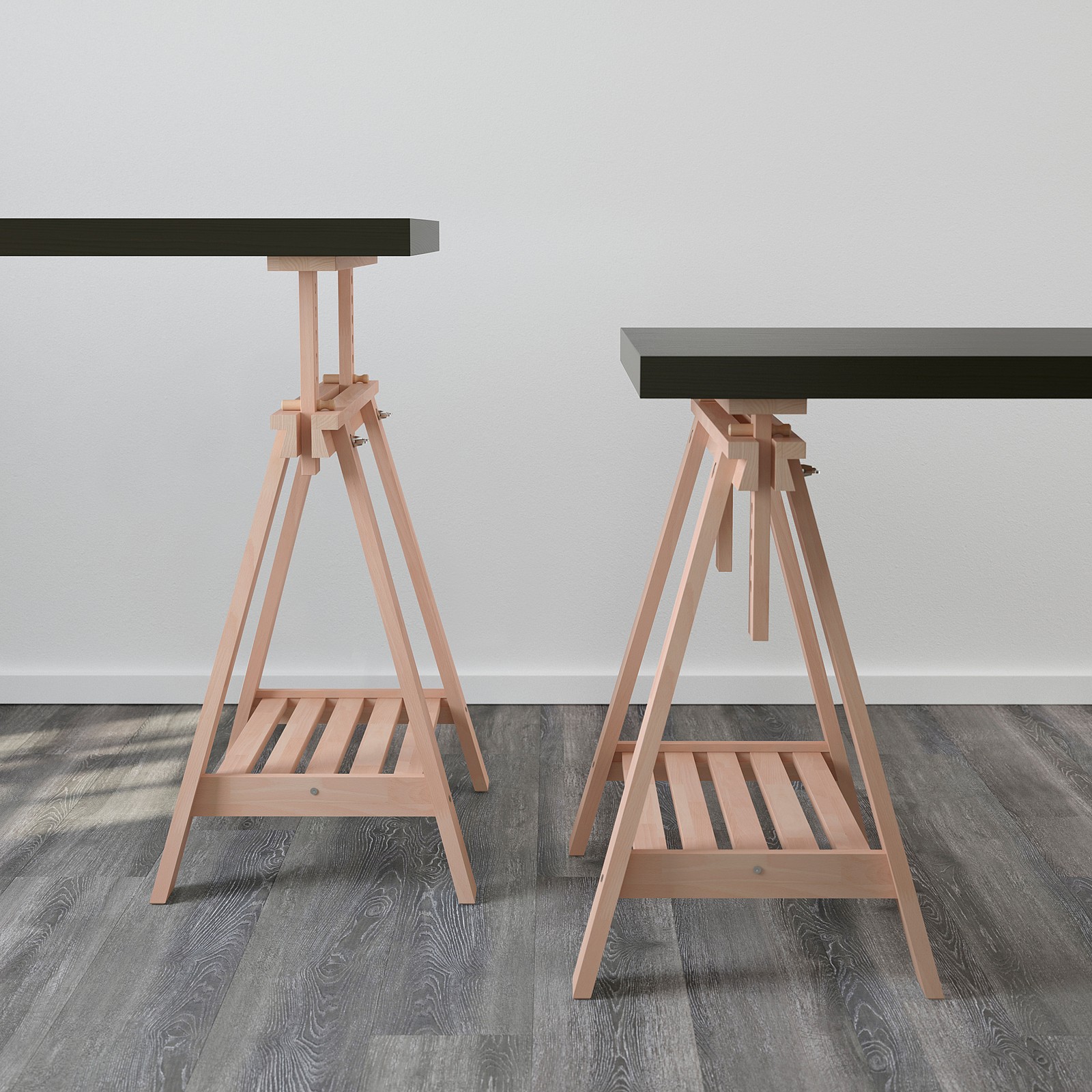 FINNVARD Tischbock mit Ablage, Buche, 70x71/93 cm IKEA Österreich