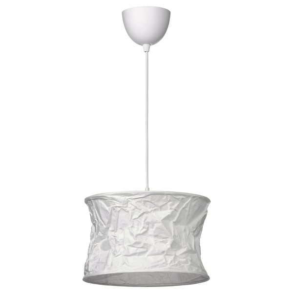 FJÄLLMIL / HEMMA Hängeleuchte, weiß/weiß, 33 cm
