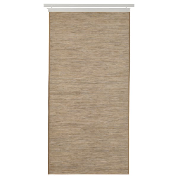 FÖNSTERVIVA, beige Paneelvorhang, transparent, recycelte Materialien, rechteckig.