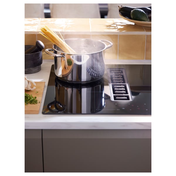 FÖRDELAKTIG Induktionskochfeld mit Dunstabzug, IKEA 500 schwarz, 60 cm
