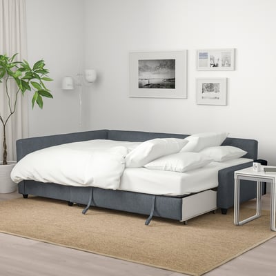 FRIHETEN Eckbettsofa mit Bettkasten - Hyllie dunkelgrau - IKEA Österreich