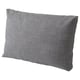 Graues Kissen aus recyceltem Polyester, rechteckige Form, schlichtes Design. Teil der FRIHETEN-Sofagarnitur.