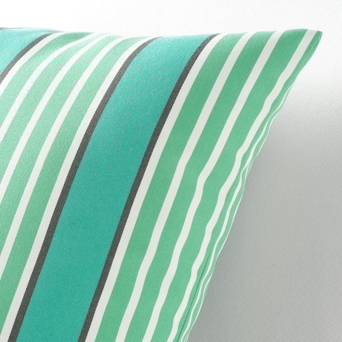 FUNKÖN Kissenbezug drinnen/draußen, türkis/grün, 50x50 cm - IKEA Österreich