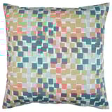 GAFFELBRÄKEN Kissen, mehrfarbig, quadratisch, Baumwolle mit recyceltem Material, buntes Blockmuster.