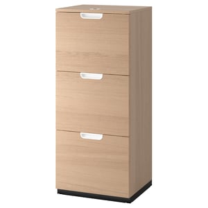 GALANT Aktenschrank Eichenfurnier weiß lasiert IKEA