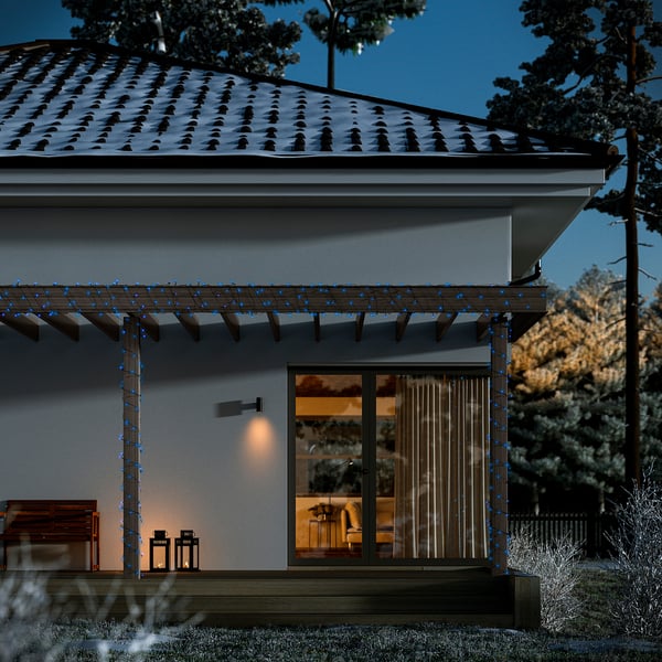 GETKÅL Lichterkette, LED, anpassbare Farbe für draußen, 14.6 m
