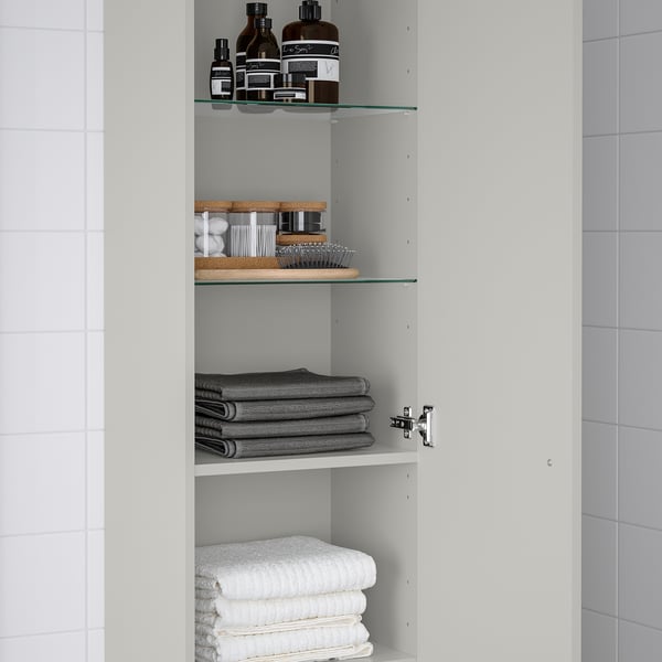 GODMORGON Hochschrank, Gillburen hellgrau, 40x32x192 cm - IKEA Österreich