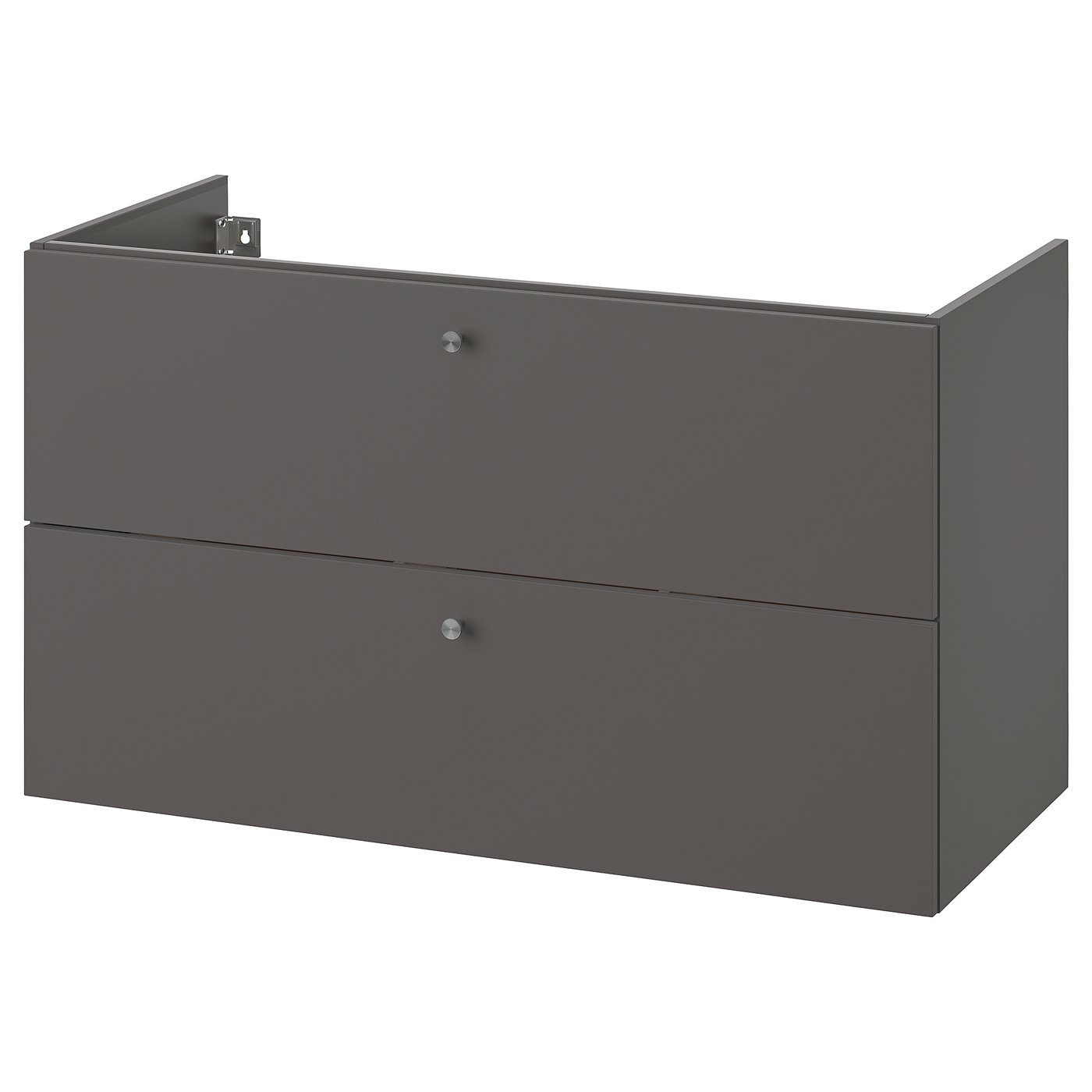 GODMORGON Waschbeckenschrank/2 Schubl., Gillburen dunkelgrau, 100x47x58