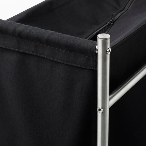 GRUNDTAL Wäschewagen, Edelstahl/schwarz, 70 l - IKEA Österreich