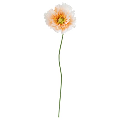 GULDSPETT Kunstblume, Papier/Mohn hellorange, 40 cm