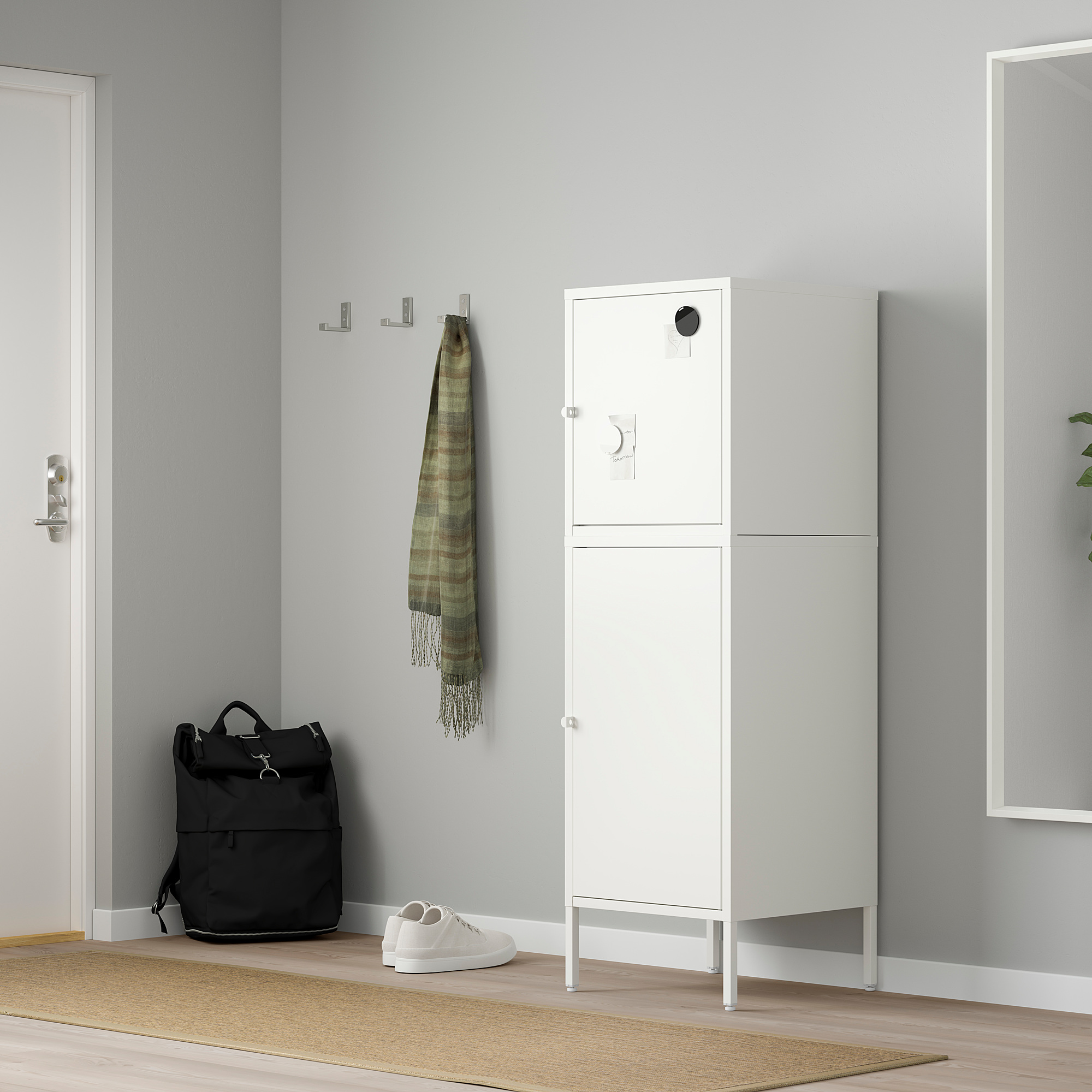 HÄLLAN Aufbewahrung mit Türen weiß IKEA Österreich