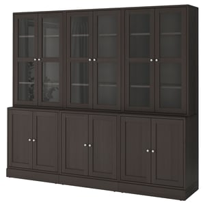 HAVSTA Kombination mit Glastüren - grau - IKEA Österreich