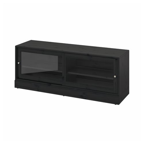 HAVSTA TV-Bank mit Sockel - schwarz 160x47x62 cm