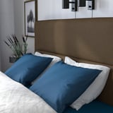 HEMFJÄLLET Boxspringbett mit Bettkasten, Valevåg mittelfest/Nisseholm Tonerud dunkel graubraun, 180x200 cm