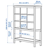Abbildung mit Maßen für das Produkt: HEMNES.