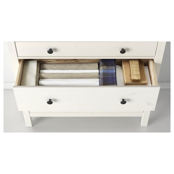 HEMNES Vitrine mit 3 Schubladen weiß gebeizt IKEA Österreich