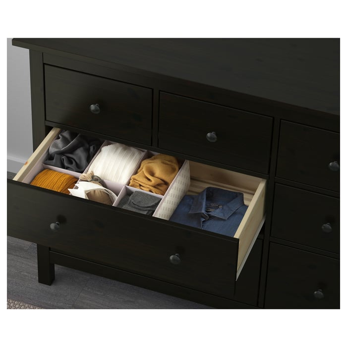HEMNES Kommode mit 8 Schubladen, schwarzbraun, 160x96 cm IKEA Österreich