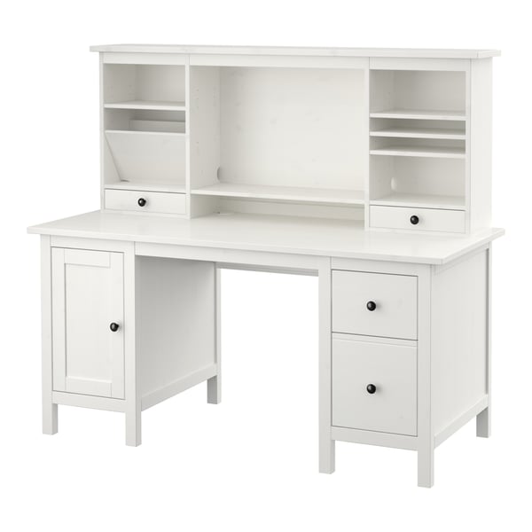 Hemnes Schreibtisch Mit Aufsatz Weiss Gebeizt Ikea Osterreich