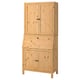 HEMNES Sekretär mit Aufsatz, hellbraun, 89x198 cm