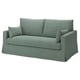 Option: Sofa mit dem Namen HYLTARP, türkis, mit wendbaren Kissen, aus Baumwolle und Polyester, mit 10 Jahren Garantie.