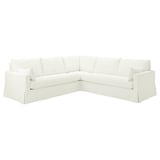 Weißes Ecksofa HYLTARP: modern, bequem mit klaren Linien.