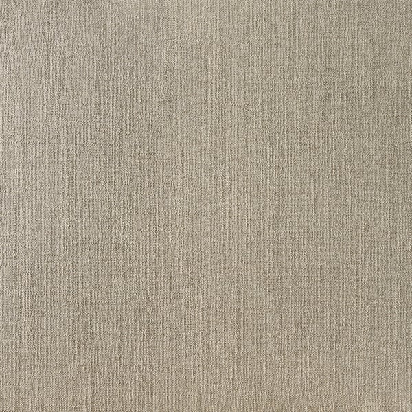 Nahaufnahme des beigen IDANÄS-Polsterbettstoffs, glatt und strukturiert, mit komplizierten Webmustern und weicher, bequemer Haptik.