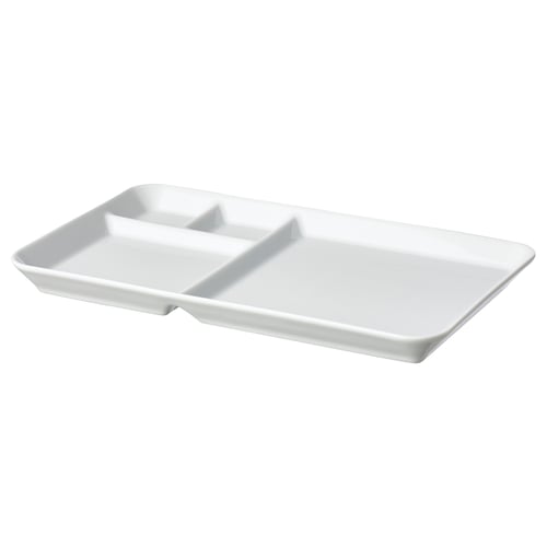 IKEA 365+ Teller mit Abteilungen, weiß, 31x19 cm