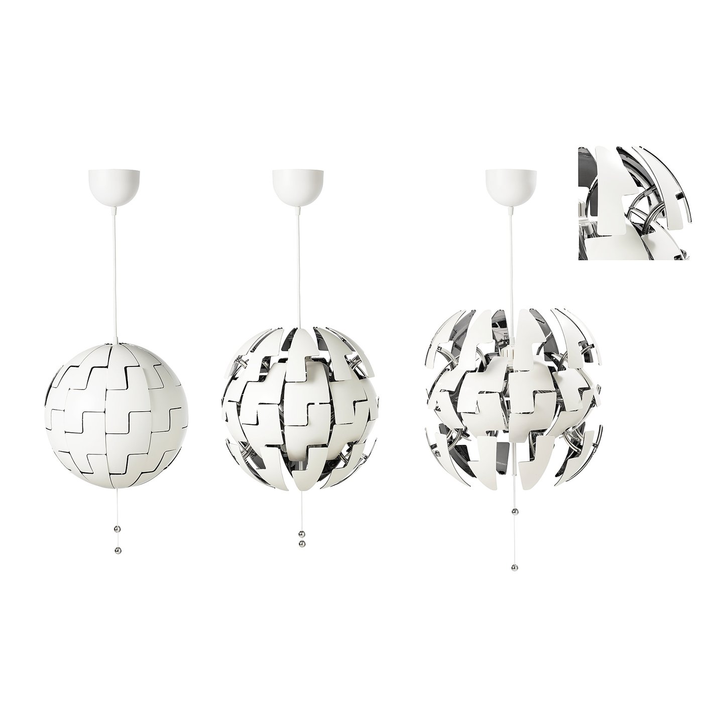 Ikea Ps 2014 Hangeleuchte Weiss Silberfarben 35 Cm Osterreich 
