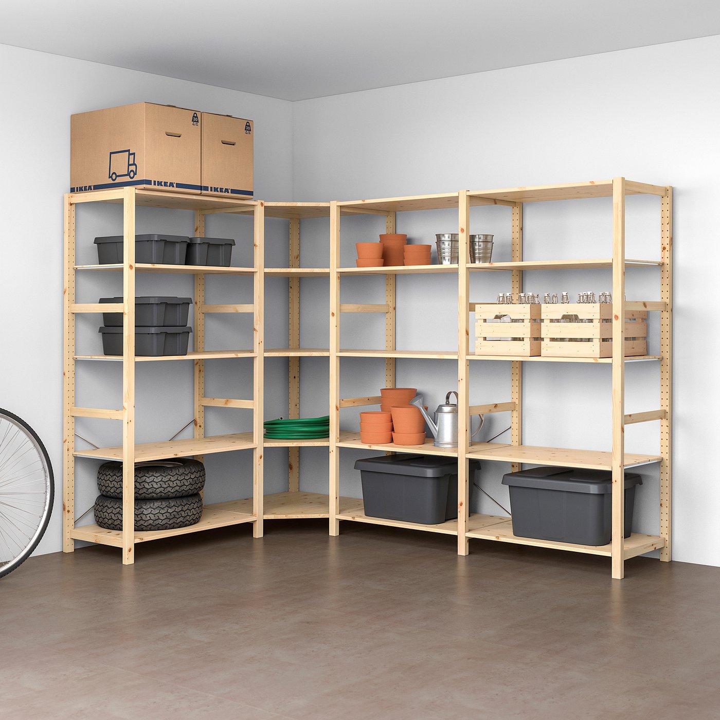 IVAR 4 Elem/Ecke, Kiefer. Hier kaufen - IKEA Österreich