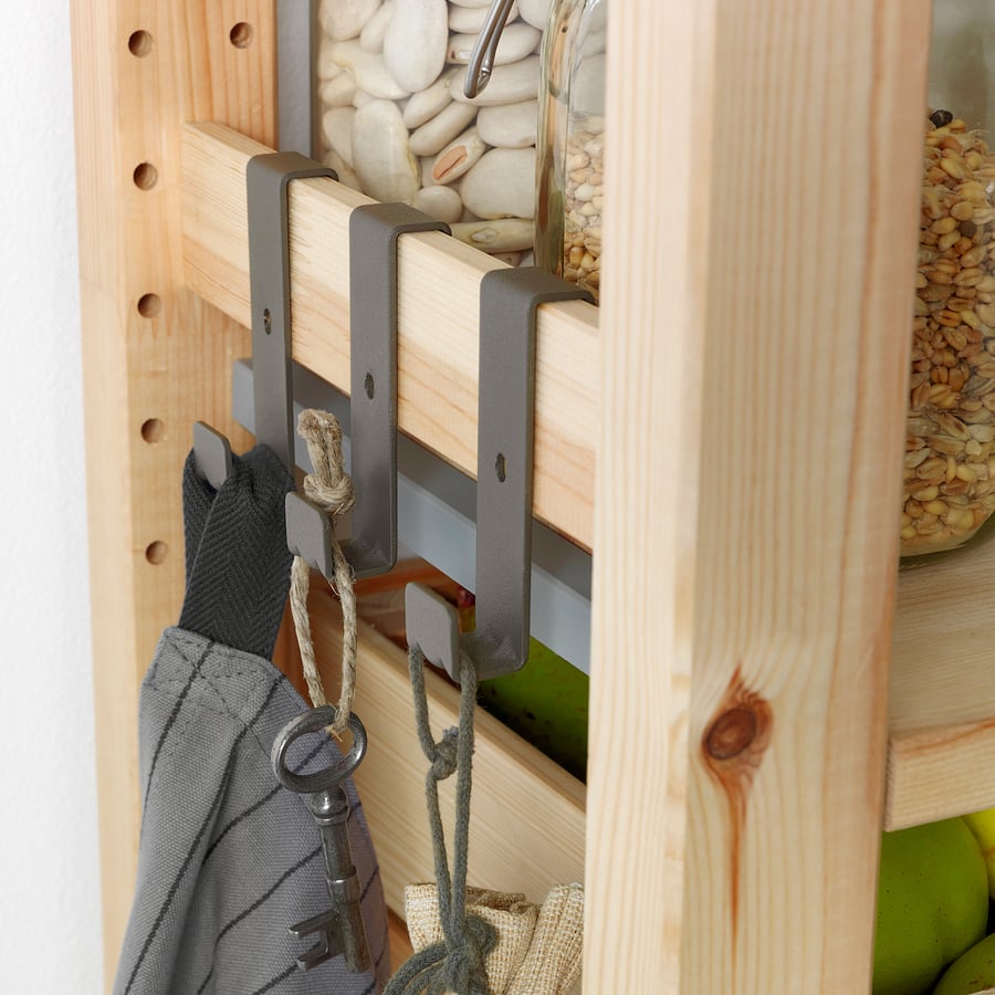 IVAR Haken für Seitenteil, grau - IKEA Österreich