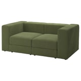 JÄTTEBO Sofa: olivgrün, Cord. Modernes, modulares Design mit klaren Linien und Sitzablage.