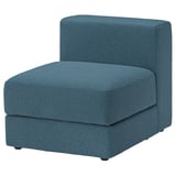 JÄTTEBO modulare Sofaecke aus blauem, weichem, recyceltem Polyester. Sauberes, modernes Design.