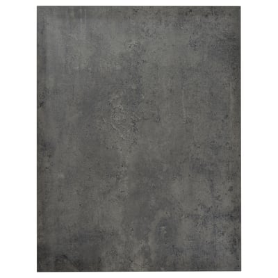 KALHYTTAN Paneel in Dunkelgrau, rechteckig mit schlankem Design. Hergestellt aus Laminat und Spanplatten.